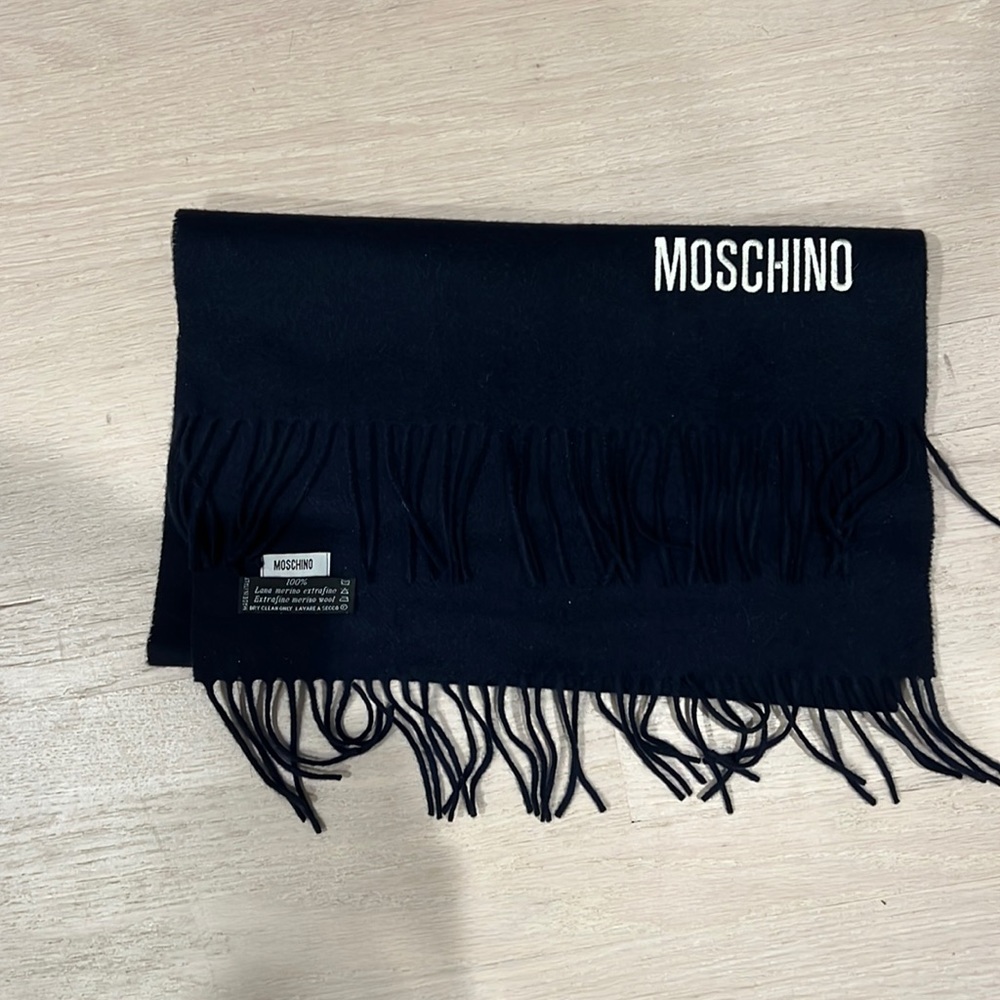 Moschino Extra Fine Merino Wool Scarf